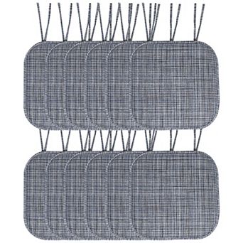 Sweet Home Aria Memory Foam Non-Slip Chair Cushion with Ties 12-Pack