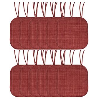Sweet Home Aria Memory Foam Non-Slip Chair Cushion with Ties 12-Pack