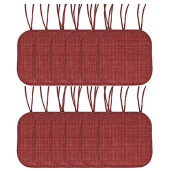 Sweet Home Aria Memory Foam Non-Slip Chair Cushion with Ties 12-Pack