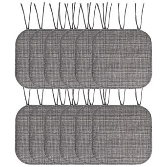 Sweet Home Aria Memory Foam Non-Slip Chair Cushion with Ties 12-Pack
