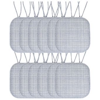 Sweet Home Aria Memory Foam Non-Slip Chair Cushion with Ties 12-Pack