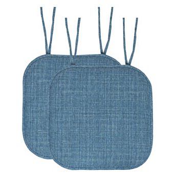 Sweet Home Aria Memory Foam Non-Slip Chair Cushion with Ties 2-Pack