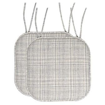 Sweet Home Aria Memory Foam Non-Slip Chair Cushion with Ties 2-Pack
