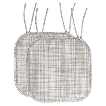 Sweet Home Aria Memory Foam Non-Slip Chair Cushion with Ties 2-Pack
