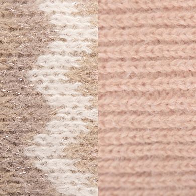 Women's MUK LUKS Ballerina Slippers and Leg Warmer Set