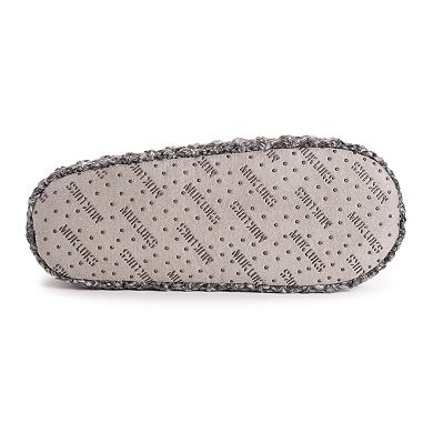 MUK LUKS Sweater Cuff Women's Ankle Boot Slippers
