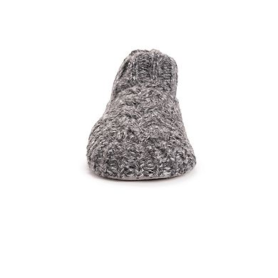 MUK LUKS Sweater Cuff Women's Ankle Boot Slippers