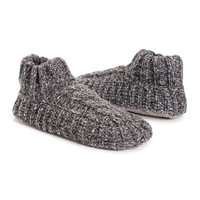 MUK LUKS Sweater Cuff Women's Ankle Boot Slippers
