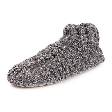 MUK LUKS Sweater Cuff Women's Ankle Boot Slippers