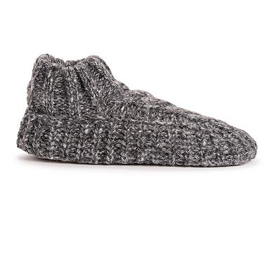 MUK LUKS Sweater Cuff Women's Ankle Boot Slippers