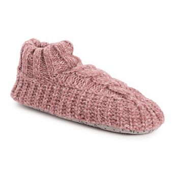 MUK LUKS Sweater Cuff Women's Ankle Boot Slippers