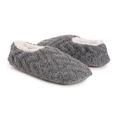 MUK LUKS Women's Sweater Knit Ballerina Slippers