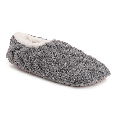 MUK LUKS Women's Sweater Knit Ballerina Slippers