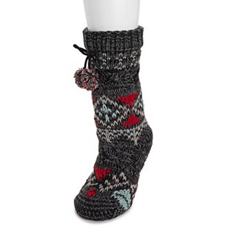 Women's MUK LUKS Cable Knit Cabin Socks