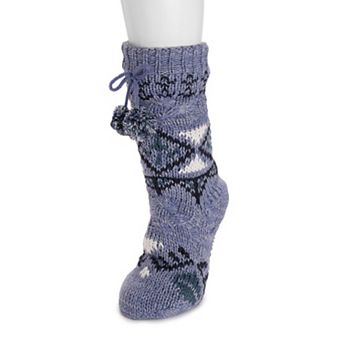 Women's MUK LUKS Cable Knit Cabin Socks