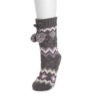 Women's MUK LUKS Cable Knit Cabin Socks