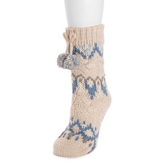 Women's MUK LUKS Cable Knit Cabin Socks