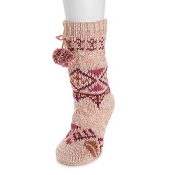 Women's MUK LUKS Cable Knit Cabin Socks