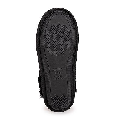 MUK LUKS Women's Angled Sparkle Scuff Slippers