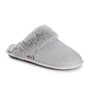 MUK LUKS Women's Angled Sparkle Scuff Slippers
