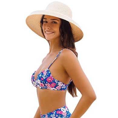 Women's Cupshe Underwire Tunnel Over-The-Shoulder Bralette Bikini Top