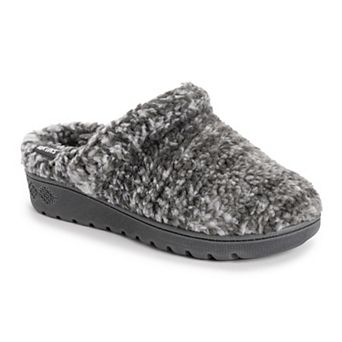 MUK LUKS Quianna Lynn Charcoal Plaid Women's Clogs