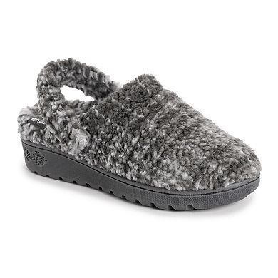 MUK LUKS Quianna Lynn Charcoal Plaid Women's Clogs