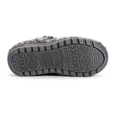 MUK LUKS Quianna Lynn Charcoal Plaid Women's Clogs