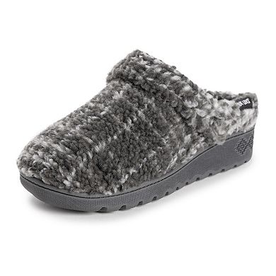 MUK LUKS Quianna Lynn Charcoal Plaid Women's Clogs