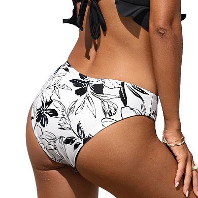 Women's Cupshe Reversible Hipster Bikini Swim Bottoms