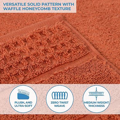 SUPERIOR 12-pc. Zero Twist Cotton Waffle Honeycomb Absorbent Towel Set