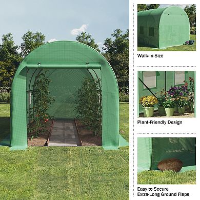 Home Complete Walk-In Greenhouse with Windows & Steel Frame