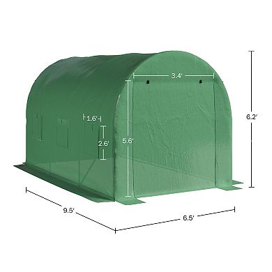 Home Complete Walk-In Greenhouse with Windows & Steel Frame