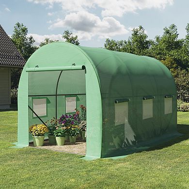 Home Complete Walk-In Greenhouse with Windows & Steel Frame