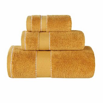 SUPERIOR 3 pc Niles Egyptian Giza Cotton Ultra-Plush Absorbent Towel Set