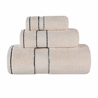 SUPERIOR 3 pc Niles Egyptian Giza Cotton Ultra-Plush Absorbent Towel Set