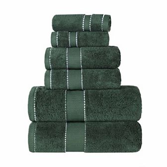 SUPERIOR 6 pc Niles Egyptian Giza Cotton Ultra-Plush Absorbent Towel Set