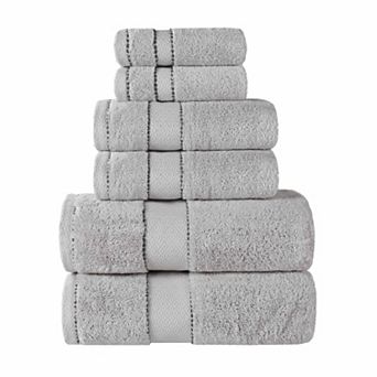 SUPERIOR 6 pc Niles Egyptian Giza Cotton Ultra-Plush Absorbent Towel Set