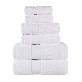 SUPERIOR 6 pc Niles Egyptian Giza Cotton Ultra-Plush Absorbent Towel Set