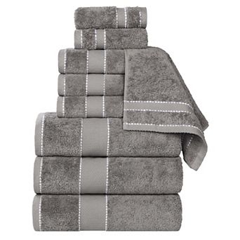 SUPERIOR 9 pc Niles Egyptian Giza Cotton Ultra-Plush Absorbent Towel Set