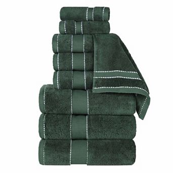 SUPERIOR 9 pc Niles Egyptian Giza Cotton Ultra-Plush Absorbent Towel Set