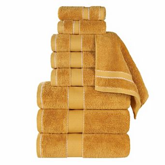 SUPERIOR 9 pc Niles Egyptian Giza Cotton Ultra-Plush Absorbent Towel Set