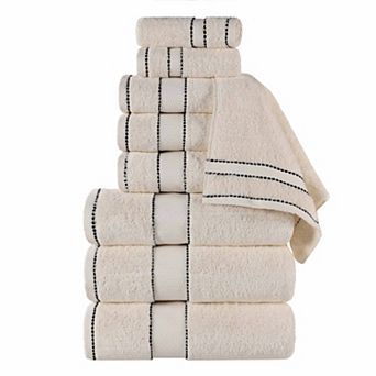 SUPERIOR 9 pc Niles Egyptian Giza Cotton Ultra-Plush Absorbent Towel Set