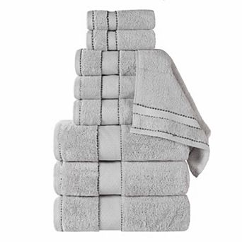 SUPERIOR 9 pc Niles Egyptian Giza Cotton Ultra-Plush Absorbent Towel Set