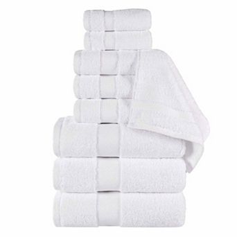 SUPERIOR 9 pc Niles Egyptian Giza Cotton Ultra-Plush Absorbent Towel Set