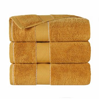 SUPERIOR 3 pc Niles Egyptian Giza Cotton Ultra-Plush Absorbent Bath Towel Set