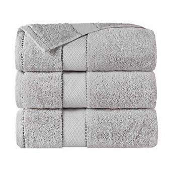 SUPERIOR 3 pc Niles Egyptian Giza Cotton Ultra-Plush Absorbent Bath Towel Set