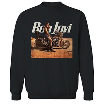 Men's Bon Jovi Wanted Graphic Crew Sweatshirt