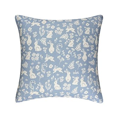 Celebrate Together Easter 2-pack Blue & White Bunnies Pillow