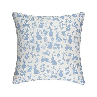 Celebrate Together Easter 2-pack Blue & White Bunnies Pillow